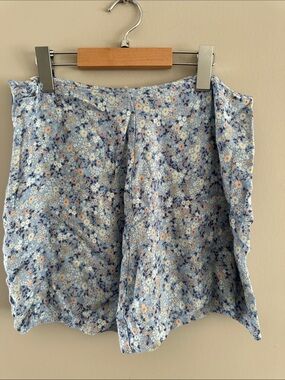 Wilfred Blue Floral Mini Skirt